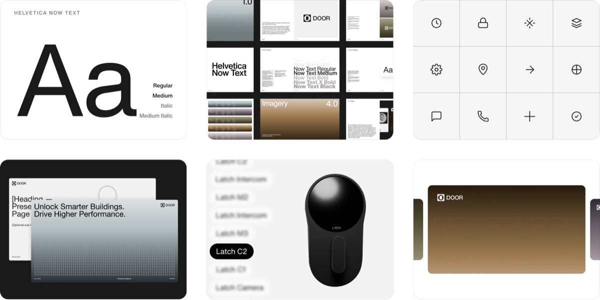 Marketing creative built on the same system